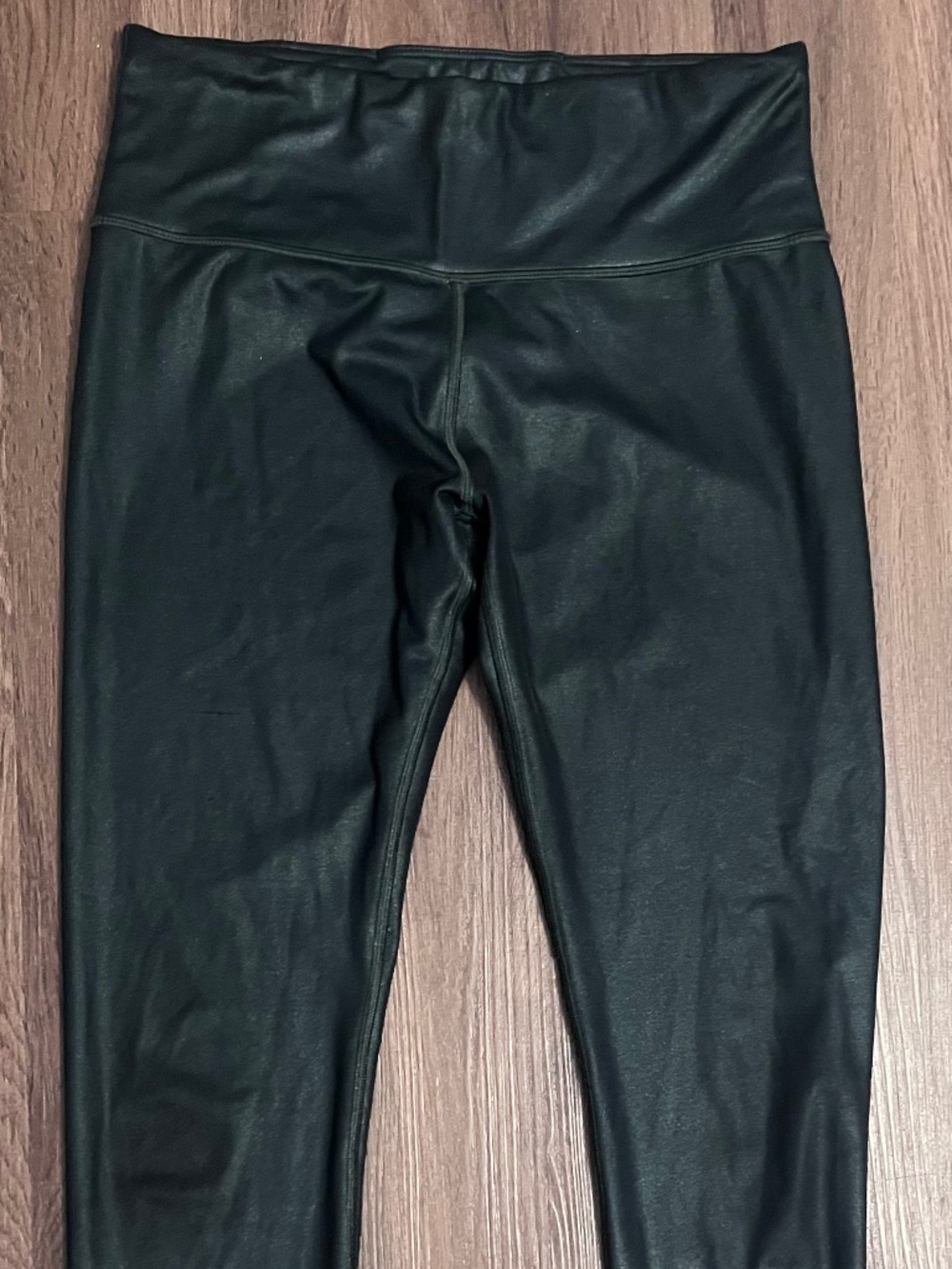 Athleta elation high rise. Dark green shimmery color